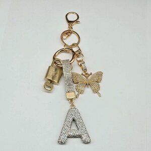Authentic Louis Vuitton Lock & Key with unbranded Bagcharm, Keycharm, Keychain